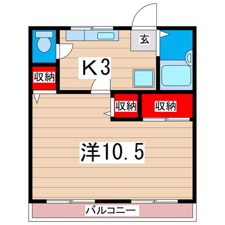 サニーヒルマンションの物件間取画像